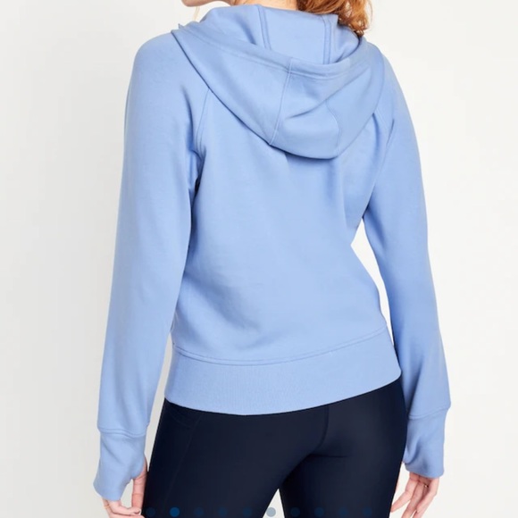 NWT OLD NAVY Dynamic Fleece Hybrid Hoodie Color: Blue Overall  SIZE SMALL - Picture 2 of 5